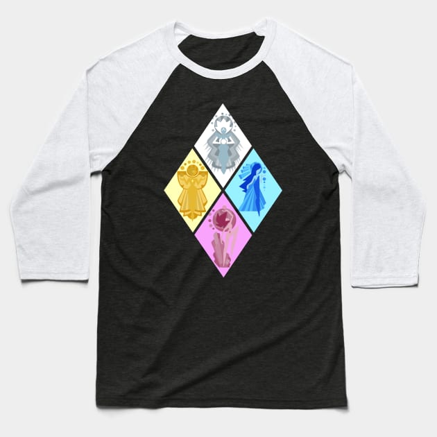 The Great Diamond Authority - Steven Universe Baseball T-Shirt by valentinahramov